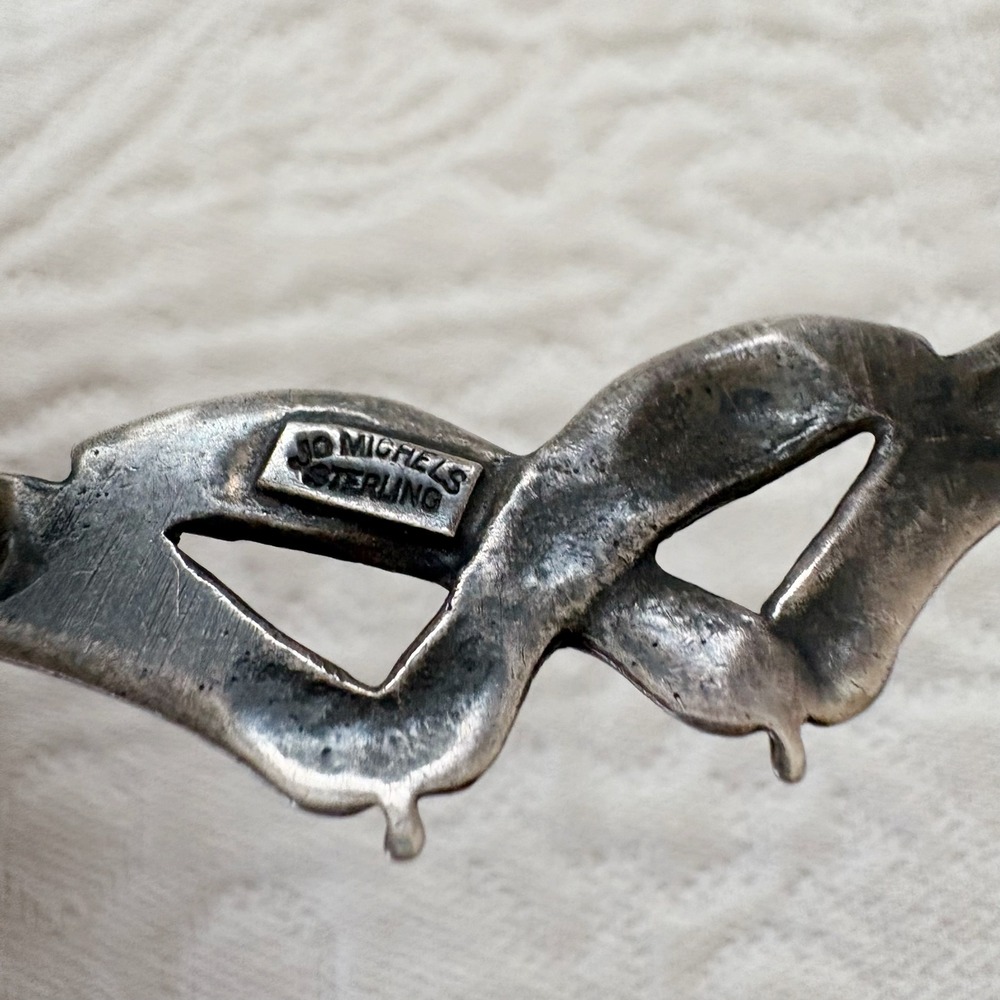 Vintage Jo Michels Sterling Silver Samara Maple Seed Pod Pin Brooch - Picture 3 of 7